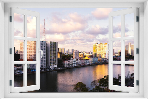 Fototapeta Naklejka Na Ścianę Okno 3D - Recife city skyline