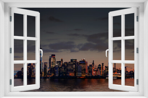Fototapeta Naklejka Na Ścianę Okno 3D - Panorama New York City in the morning