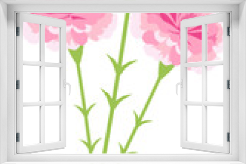 Fototapeta Naklejka Na Ścianę Okno 3D - Pink  Carnation  Flower 