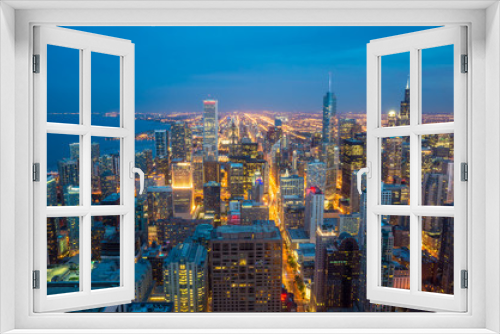 Fototapeta Naklejka Na Ścianę Okno 3D - City of Chicago