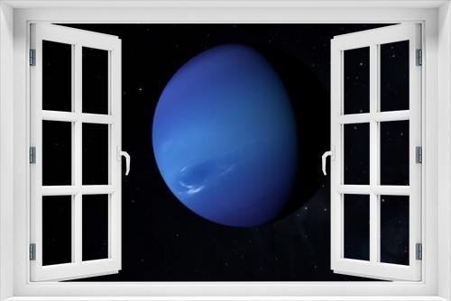 Fototapeta Naklejka Na Ścianę Okno 3D - Space probe flying to Neptune. Space exploration.