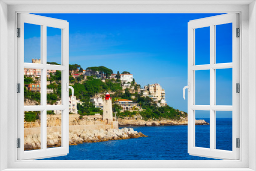 Fototapeta Naklejka Na Ścianę Okno 3D - Lighthouse in Nice city