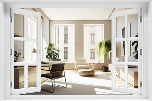 A Breath of Freshness: Creating an Inspiring Workspace with White as the Dominant Hue,generative ai