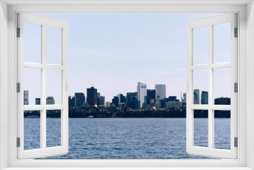 Fototapeta Naklejka Na Ścianę Okno 3D - Boston Skyline in Charles river side
