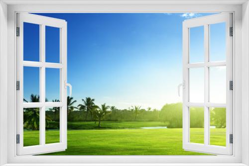 Fototapeta Naklejka Na Ścianę Okno 3D - golf course