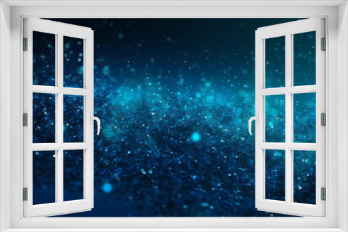 Fototapeta Naklejka Na Ścianę Okno 3D - Blue glitter shimmer explosion pattern abstract