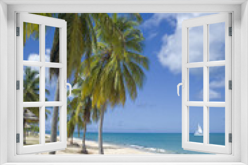 Fototapeta Naklejka Na Ścianę Okno 3D - Hawksbill Beach, Antigua