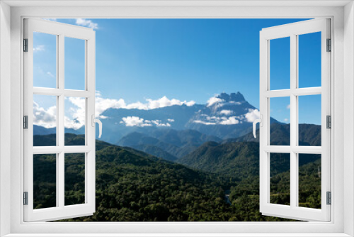 Mount Kinabalu view from Kota Belud Sabah Malaysia