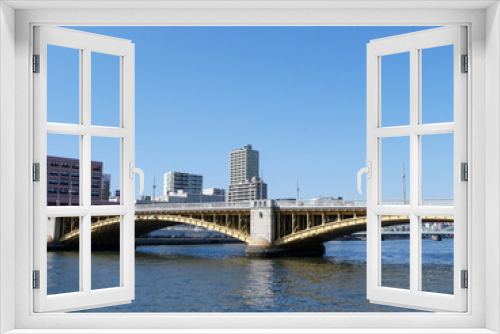 Fototapeta Naklejka Na Ścianę Okno 3D - 隅田川