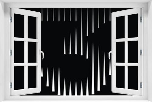 Fototapeta Naklejka Na Ścianę Okno 3D - Number 3 Logo Icon Geometric Vertical Stripe Lines