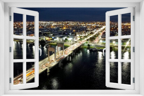 juazeiro, bahia, brazil - april 4, 2023: view of the Sao Francisco river in the city of Juazeiro, in the north of Bahia.