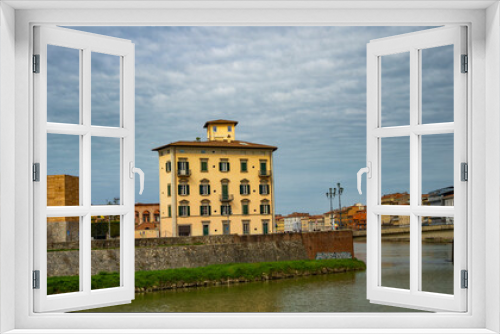 Fototapeta Naklejka Na Ścianę Okno 3D - budynki uliczki piza  zabytki spacer bolonia włochy rzym