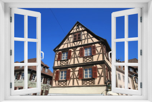 Fototapeta Naklejka Na Ścianę Okno 3D - Colmar - Maisons à colombages