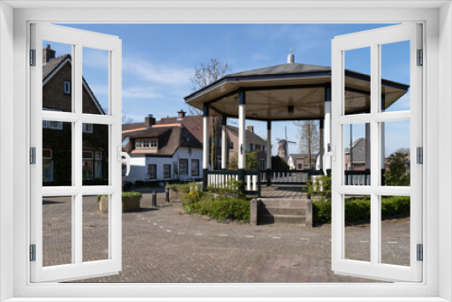 Fototapeta Naklejka Na Ścianę Okno 3D - Center of the picturesque small Dutch village of Haaften in Gelderland.