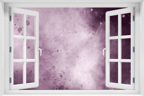 Fototapeta Naklejka Na Ścianę Okno 3D - abstract pink and purple gradient watercolor background with brush stroke and clouds splashes. Grungy colorful background, Abstract pink and white watercolor background with watercolor splashes