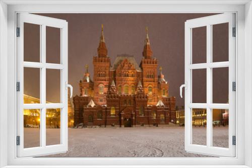 Fototapeta Naklejka Na Ścianę Okno 3D - State Historical Museum on Red Square in Moscow