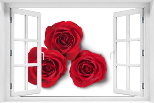 Fototapeta Naklejka Na Ścianę Okno 3D - red roses