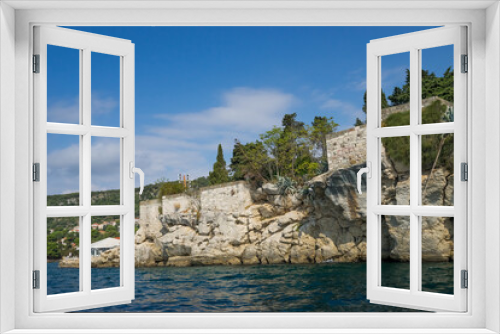 Fototapeta Naklejka Na Ścianę Okno 3D - Marjan park seen from the sea in Split. Croatia
