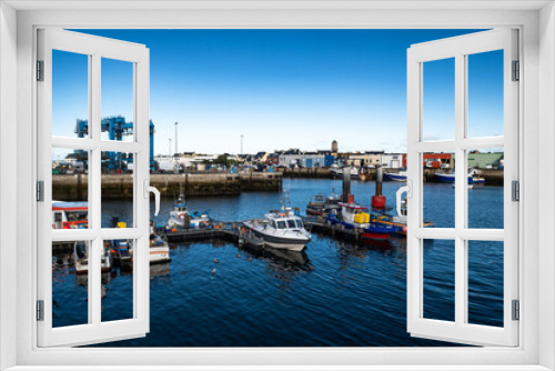 Fototapeta Naklejka Na Ścianę Okno 3D - Harbor And Fishing Boats Of Finistere City Guilvinec At The Coast Of Atlantic In Brittany, France