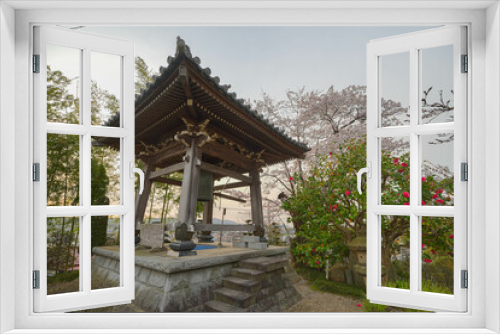 Fototapeta Naklejka Na Ścianę Okno 3D - 日輪寺の桜

