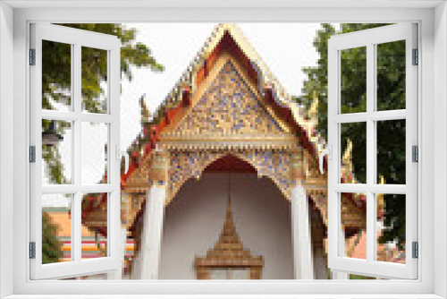 Fototapeta Naklejka Na Ścianę Okno 3D - Thai Temple Wat Pho in Bangkok