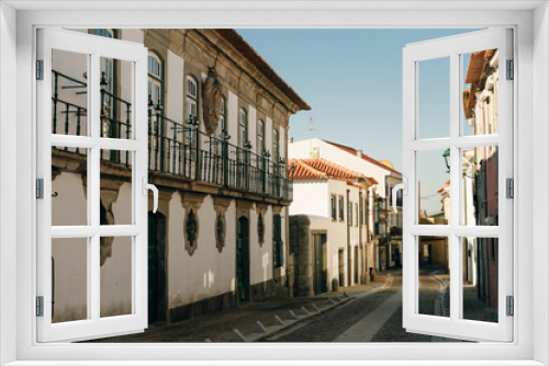 Fototapeta Naklejka Na Ścianę Okno 3D - Vila do CondePortoPortugal - September 2022: Cityscape of Vila do Conde in Portugal.