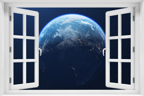 Fototapeta Naklejka Na Ścianę Okno 3D - Beautiful planet earth seen from space