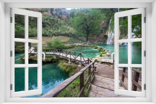 Fototapeta Naklejka Na Ścianę Okno 3D - Waterfall in Mexico