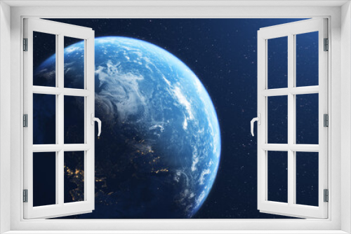 Fototapeta Naklejka Na Ścianę Okno 3D - Beautiful planet earth seen from outer space