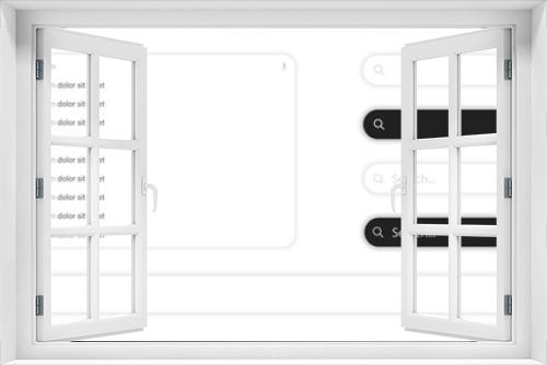 Search bar. Web page. Empty browser window. Empty web page mockup.