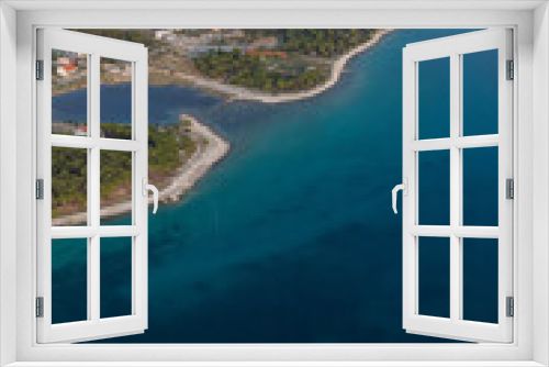 Fototapeta Naklejka Na Ścianę Okno 3D - aerial view of the adriatic coastline