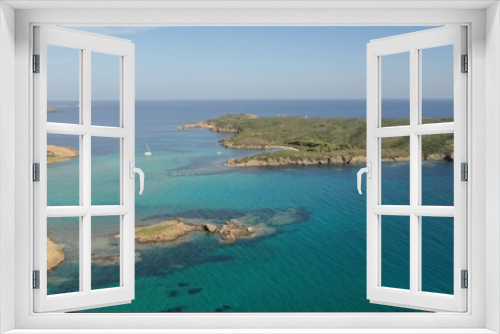 Fototapeta Naklejka Na Ścianę Okno 3D - plages turquoises d'Es Grau sur l'île de Minorque, Parc Naturel de s'Albufera