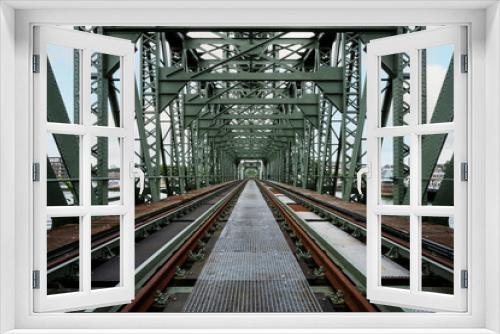 Fototapeta Naklejka Na Ścianę Okno 3D - Former railway bridge De Hef in Rotterdam