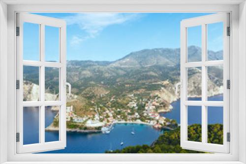 Fototapeta Naklejka Na Ścianę Okno 3D - Summer view of Assos peninsula (Greece,  Kefalonia).