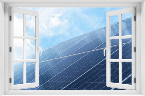 Fototapeta Naklejka Na Ścianę Okno 3D - Solar cell panels