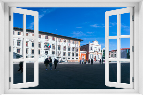 Fototapeta Naklejka Na Ścianę Okno 3D - Medieval city of Pisa in Tuscany , Italy