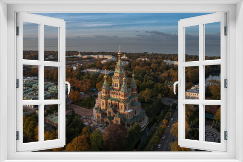 Fototapeta Naklejka Na Ścianę Okno 3D - Panorama of St. Petersburg from a drone