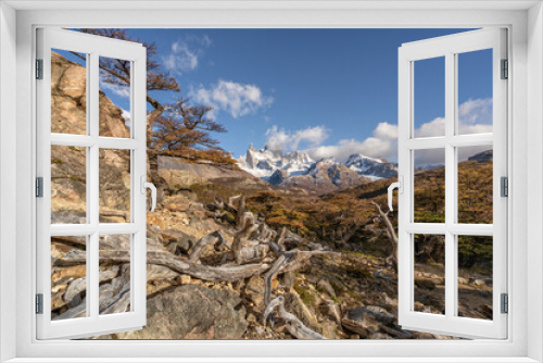 Fototapeta Naklejka Na Ścianę Okno 3D - Fitz Roy mount in Los Glaciares National Park, El Chalten,Patagonia, Argentina