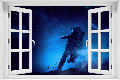 Fototapeta Naklejka Na Ścianę Okno 3D - Astronaut on the other planet
