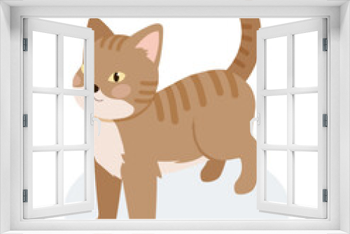 Fototapeta Naklejka Na Ścianę Okno 3D - Isometric cats set