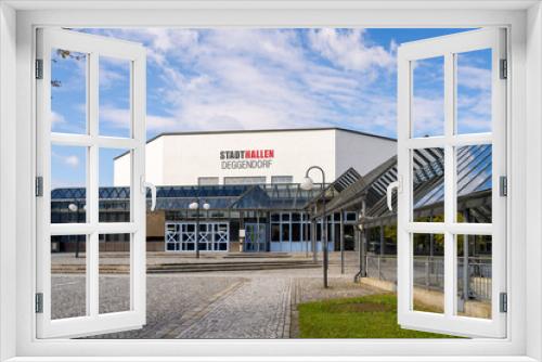 Fototapeta Naklejka Na Ścianę Okno 3D - Stadthalle Deggendorf in Niederbayern