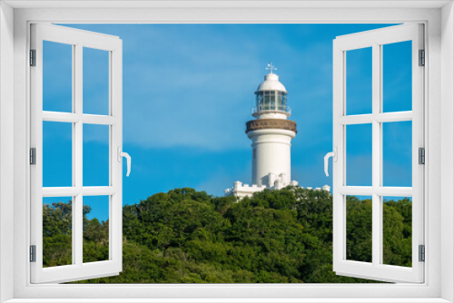 Fototapeta Naklejka Na Ścianę Okno 3D - The iconic Cape Byron Lighthouse, easternmost point of the mainland of Australia, Byron Bay, New South Wales, Australia