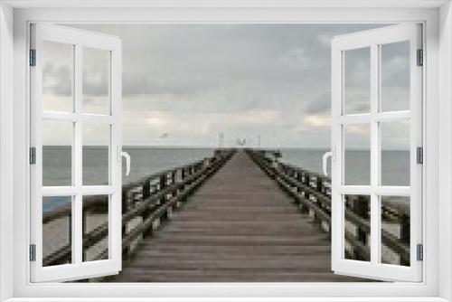 Fototapeta Naklejka Na Ścianę Okno 3D - wooden pier on the sea - analog film 