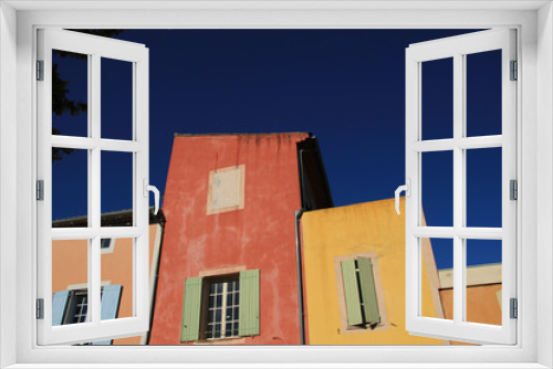 Fototapeta Naklejka Na Ścianę Okno 3D - Colored facades in Roussillion