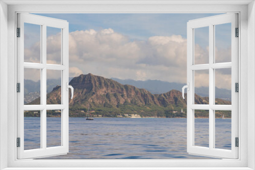 Fototapeta Naklejka Na Ścianę Okno 3D - hawaii oahu diamond head view ocean view tropical island