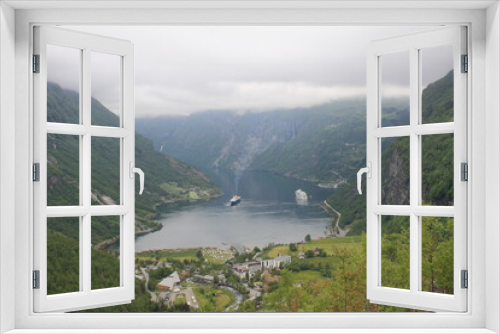 Fototapeta Naklejka Na Ścianę Okno 3D - Geiranger fjord