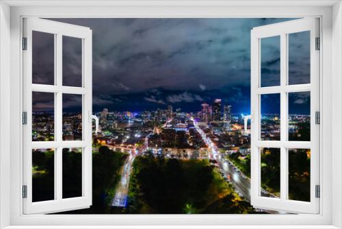 Adelaide skyline at night in Australia