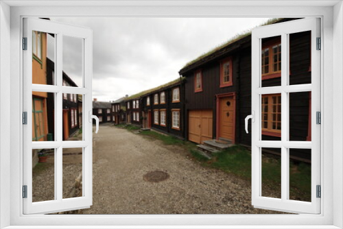 Fototapeta Naklejka Na Ścianę Okno 3D - Roros, Norvège