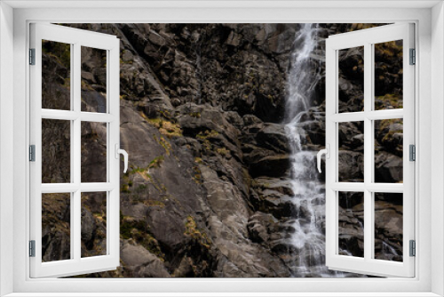Fototapeta Naklejka Na Ścianę Okno 3D - Dettaglio delle Cascate Nardis nel parco Adamello-Brenta nella val di Genova in Trentino