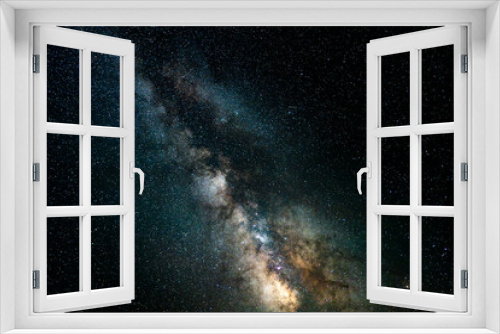 Fototapeta Naklejka Na Ścianę Okno 3D - Colorful Milky Way for sky replacement layer